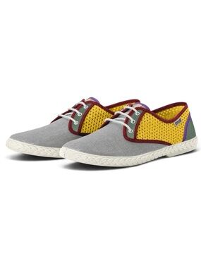 Maians Sisto Combi Rejilla Canvas Mesh Lace Up Flats